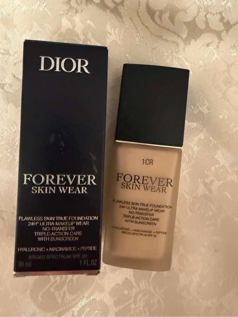 Dior Forever Skin Wear Foundation SPF 20 1CR Cool Rosy 1 fl oz